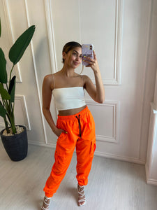 Orange Neon Kelly Cargo Pants