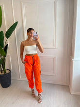 Load image into Gallery viewer, Orange Neon Kelly Cargo Pants
