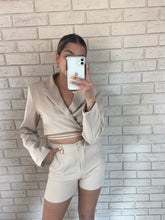 Load image into Gallery viewer, Beige Katie Blazer Co-Ord
