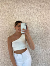 Load image into Gallery viewer, White Kim Crop Top
