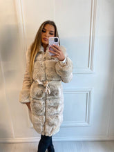 Load image into Gallery viewer, Beige Alexa Faux Fur Puffer Coat
