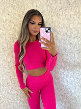Load image into Gallery viewer, Hot Pink Myla Ribbed Co-Ord
