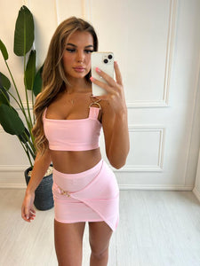 Baby Pink Poppy Buckle Co-Ord