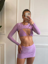 Load image into Gallery viewer, Purple Cindy Bikini Co-Ord

