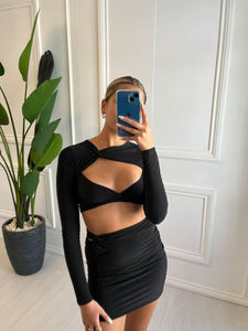 Black Rosie Knot Co-Ord