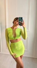 Load image into Gallery viewer, Green Emmie Lace-Up Co-Ord
