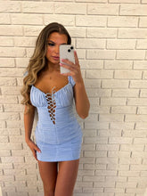 Load image into Gallery viewer, Baby Blue Jessie Lace-Up Dress
