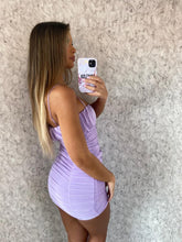 Load image into Gallery viewer, Lilac Kendall Ruched Bodycon Dress
