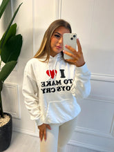 Load image into Gallery viewer, White Love Hoodie

